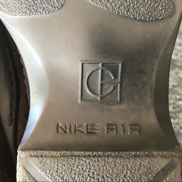 Men’s COLE HAAN Nike Air Brown Leather Slip-On Loafers - Picture 9 of 13